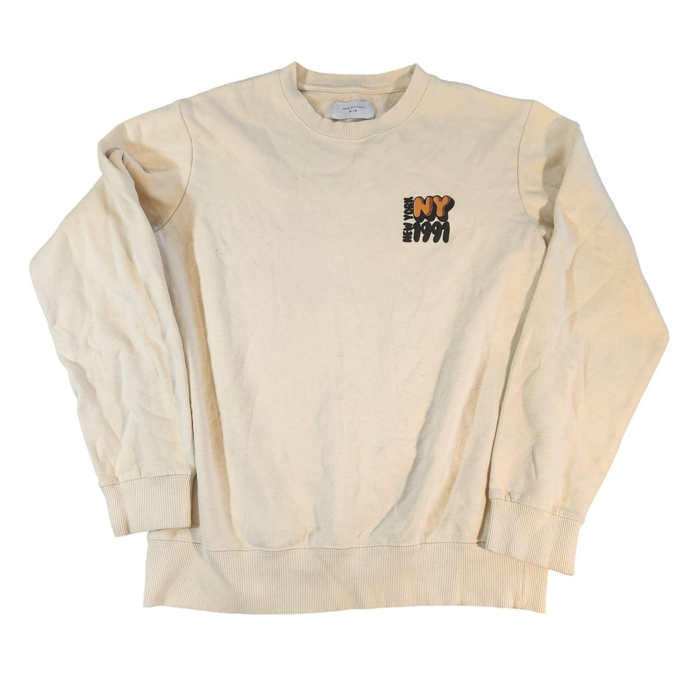 Cotton On Garments Sweatshirt Mens Medium New York NY 1991 Crewneck Pullover